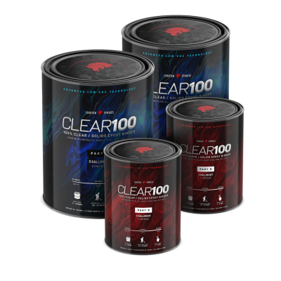 CLEAR100 - 100% Clear Epoxy 3 Gal Kit