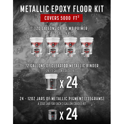 METALLIC EPOXY - 5000 FT² KIT