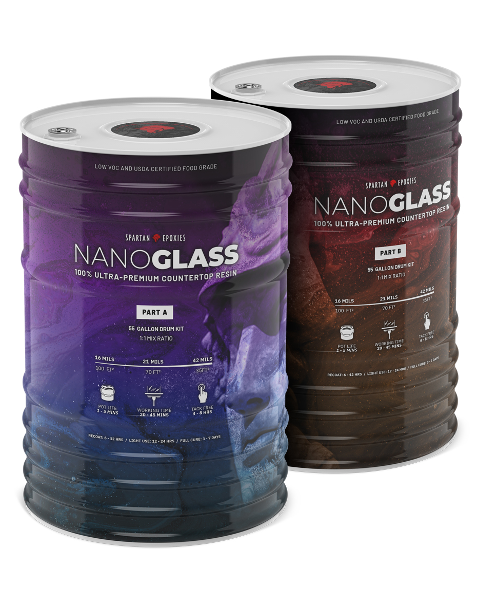 NANOGLASS Deep Pour Resin - 110 Gallon Drum Kit