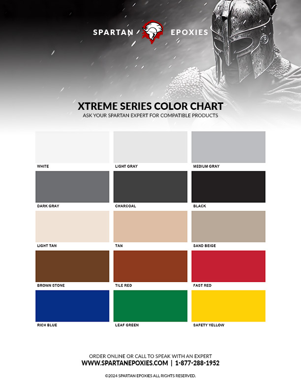 Xtreme Series Color Chart